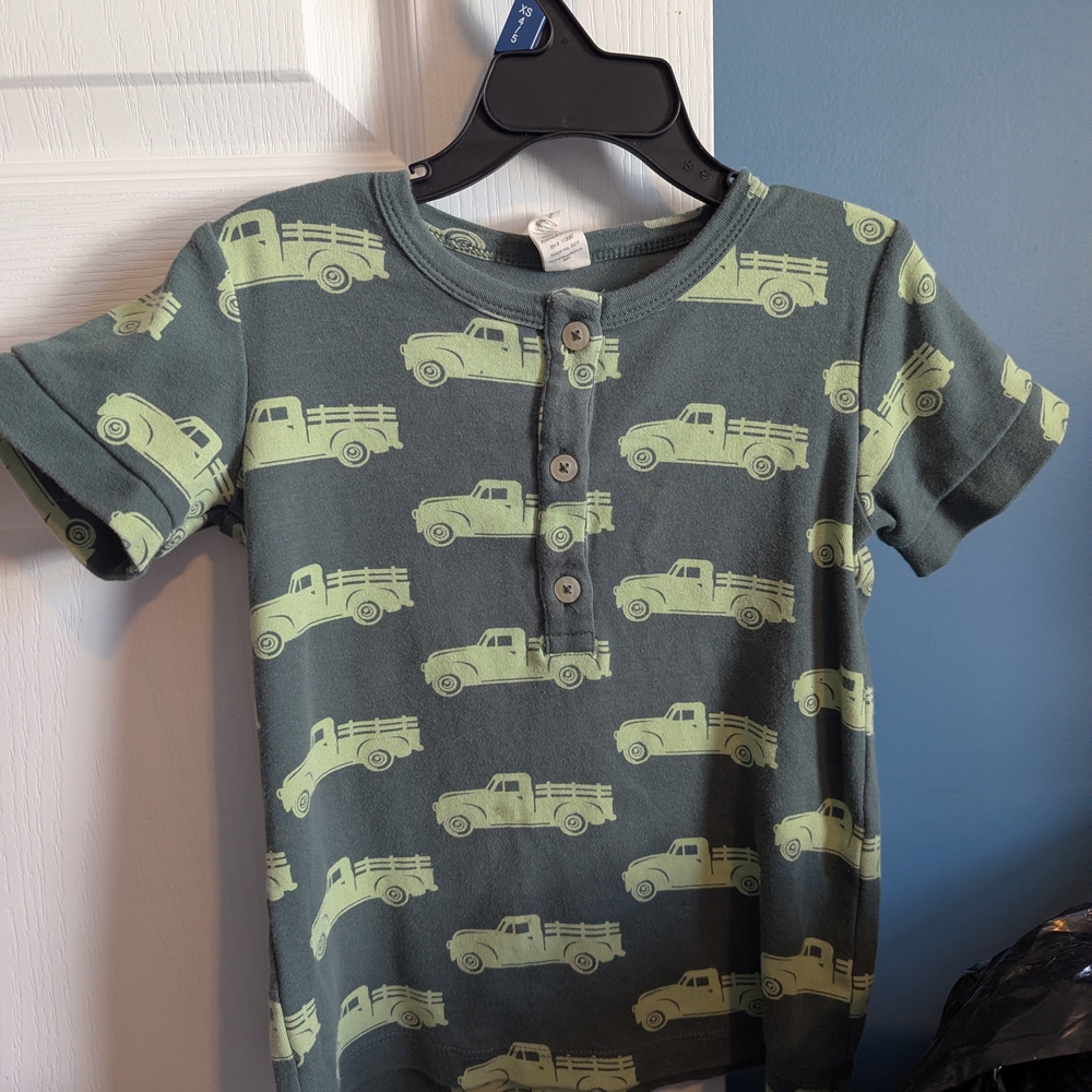 Kate Quinn Kids Shirt with Lime Truck Print